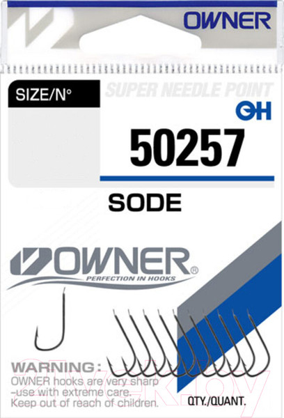 Изображение товара Набор крючков рыболовных Owner Sode BC №6 / 50257-06 (10шт)