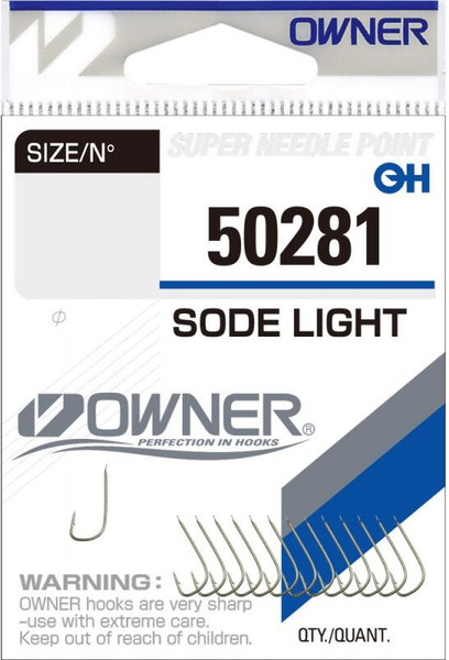 Изображение товара Набор крючков рыболовных Owner Sode Light brown №15 / 50281-15 (14шт)