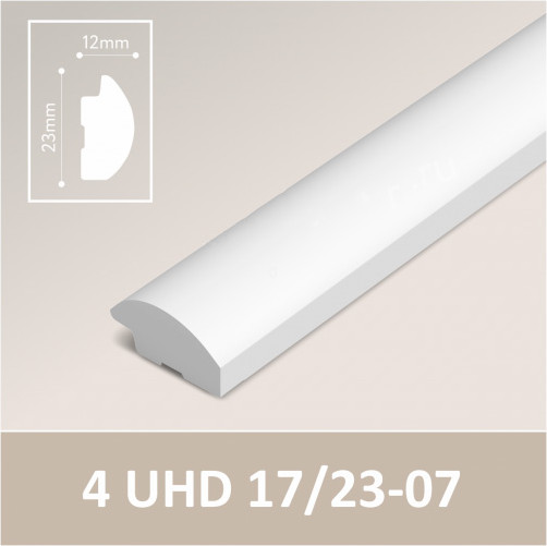 Изображение товара Профиль для стеновой панели SOLID 4 UHD 17/23-07 (2.8м, белый)