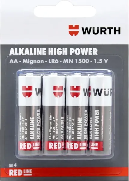 Изображение товара Комплект батареек Wurth 08270014 (4шт)