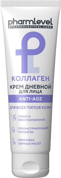Изображение товара Крем для лица Pharmlevel Коллаген Anti-Age дневной (75мл)