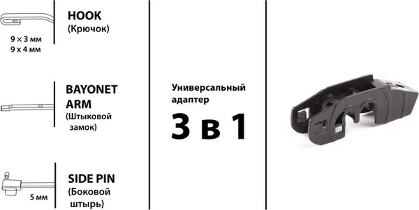 Изображение товара Щетка стеклоочистителя Autoprofi STD-19