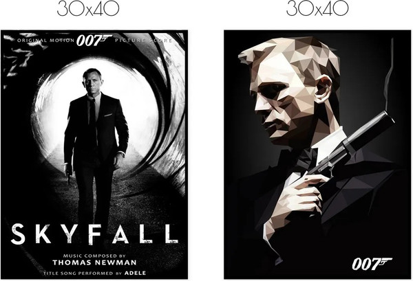 Изображение товара Постеры Citydecor Джеймс Бонд 2 (2шт, 30x40)
