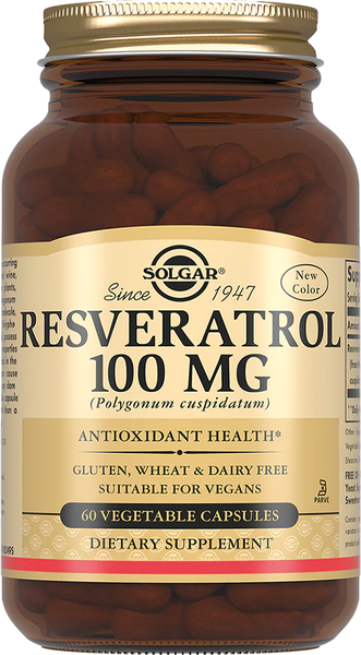 Изображение товара Пищевая добавка Solgar Ресвератрол 100мг (60капсул)