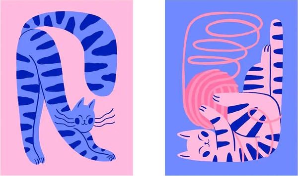 Изображение товара Постеры Citydecor Котик 9 (2шт, 30x40)