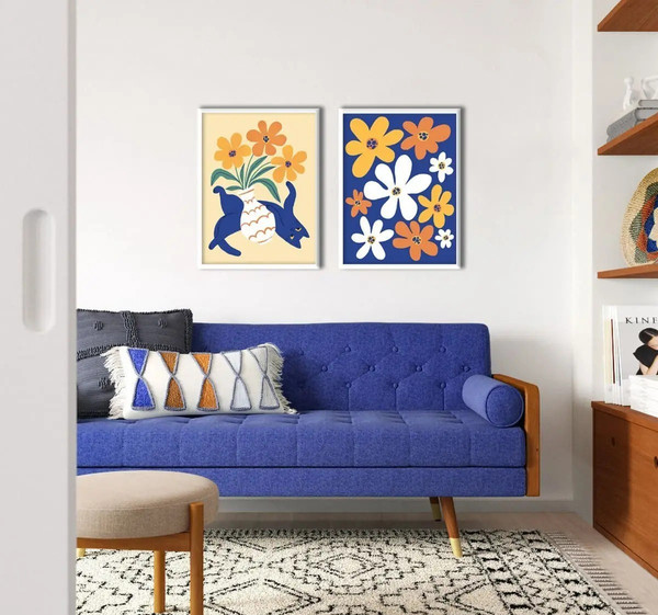 Изображение товара Постеры Citydecor Кот и ваза 3 (2шт, 30x40)