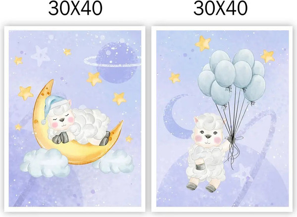Изображение товара Постеры Citydecor Овечки 28 (2шт, 30x40)