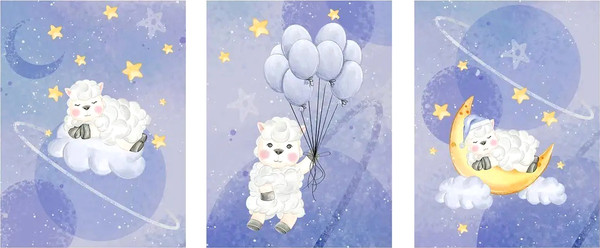 Изображение товара Постеры Citydecor Овечки 29 (3шт, 30x40)