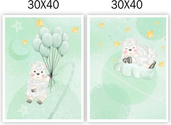 Изображение товара Постеры Citydecor Овечки 31 (2шт, 30x40)