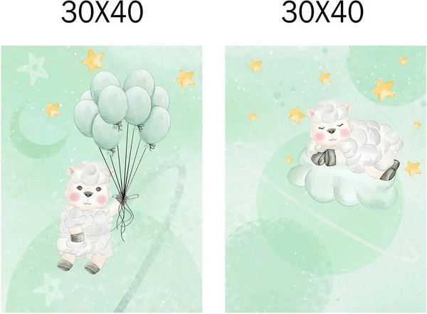 Изображение товара Постеры Citydecor Овечки 31 (2шт, 30x40)