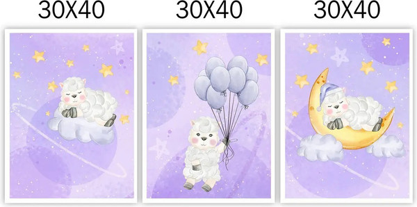 Изображение товара Постеры Citydecor Овечки 32 (3шт, 30x40)