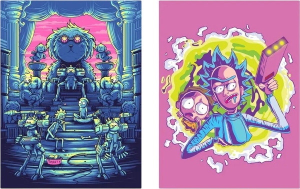 Изображение товара Постеры Citydecor Рик и Морти 1 (2шт, 30x40)