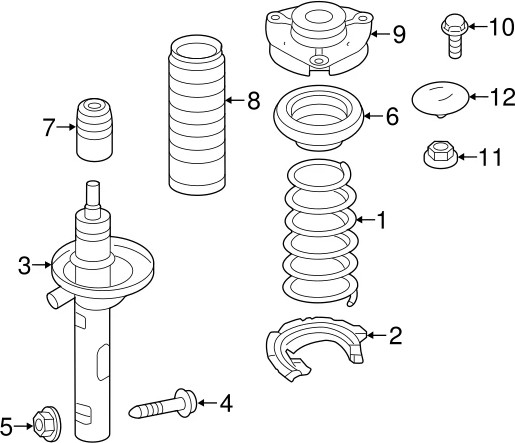 Изображение товара Пружина подвески Volkswagen 5Q0411105HL