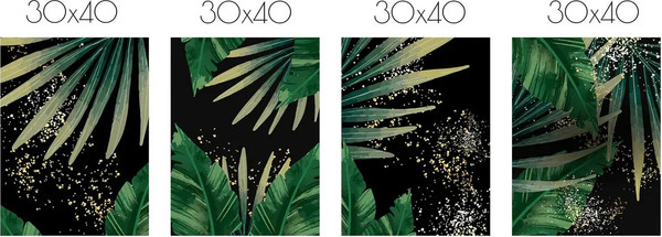 Изображение товара Постеры Citydecor Тропики 3 (4шт, 30x40)