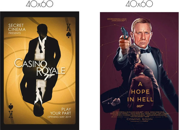 Изображение товара Постеры Citydecor Джеймс Бонд 3 (2шт, 40x60)