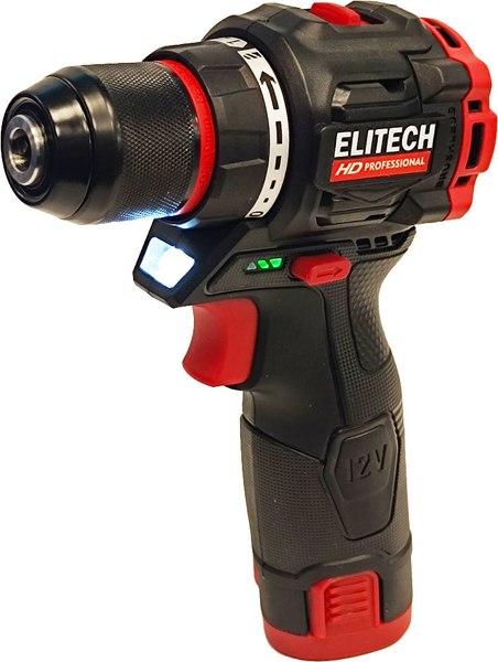 Изображение товара Аккумуляторная дрель-шуруповерт Elitech CD 12L2 / 205713