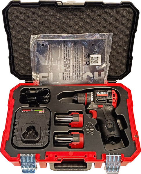 Изображение товара Аккумуляторная дрель-шуруповерт Elitech CD 12L2 / 205713