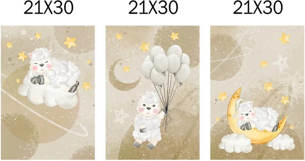 Изображение товара Постеры Citydecor Овечки 23 (3шт, 21x30)