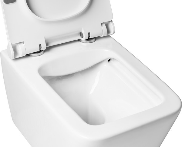 Изображение товара Унитаз подвесной с инсталляцией Saniteco KW-9004W + Marberg 410 SE CR + Marberg 410