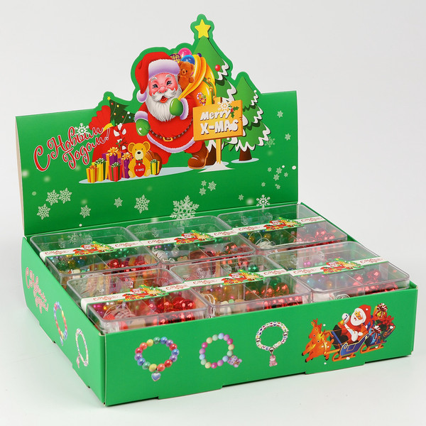 Изображение товара Набор для создания украшений Sima-Land Новогоднее украшение из бусин / 10582069