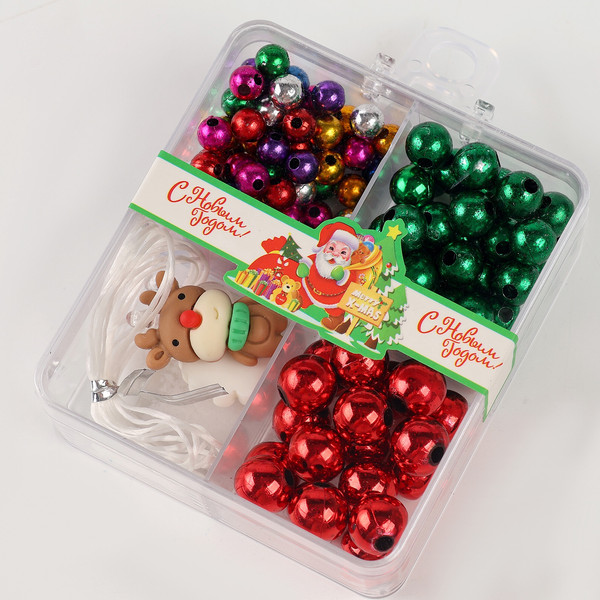 Изображение товара Набор для создания украшений Sima-Land Новогоднее украшение из бусин / 10582069