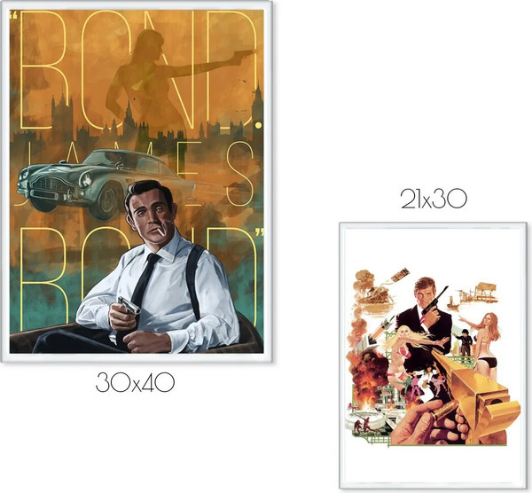 Изображение товара Постеры Citydecor Джеймс Бонд 4 (2шт)