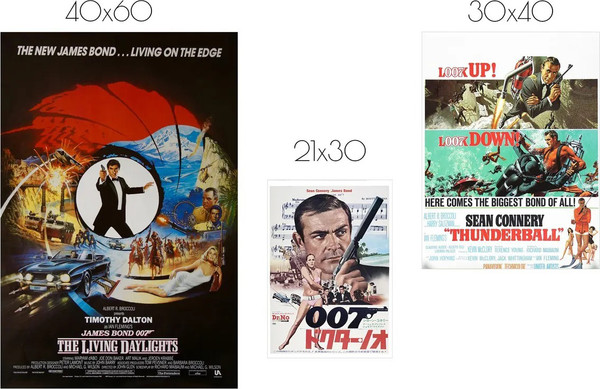 Изображение товара Постеры Citydecor Джеймс Бонд 5 (3шт)