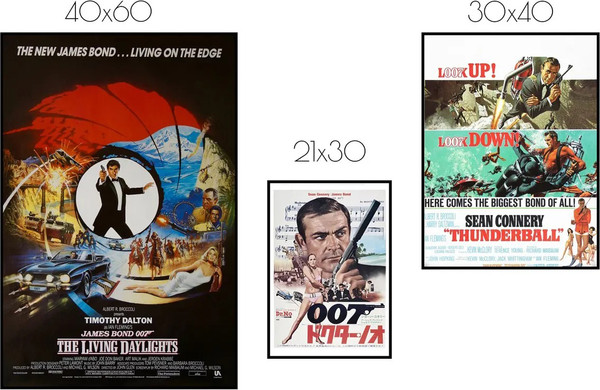 Изображение товара Постеры Citydecor Джеймс Бонд 5 (3шт)