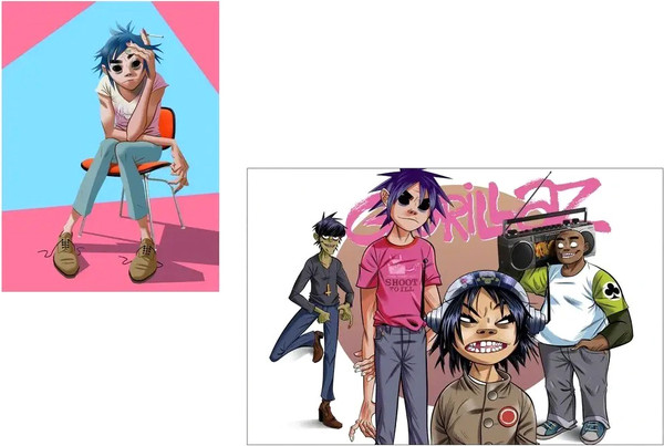Изображение товара Постеры Citydecor Gorillaz 5 (2шт)
