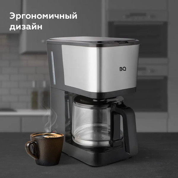 Изображение товара Капельная кофеварка BQ CM2007 (черный/стальной)