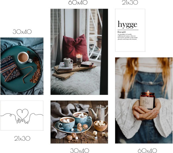 Изображение товара Постеры Citydecor Hygge 1 (6шт)