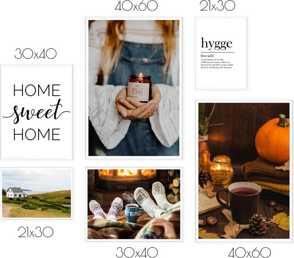 Изображение товара Постеры Citydecor Hygge 2 (6шт)