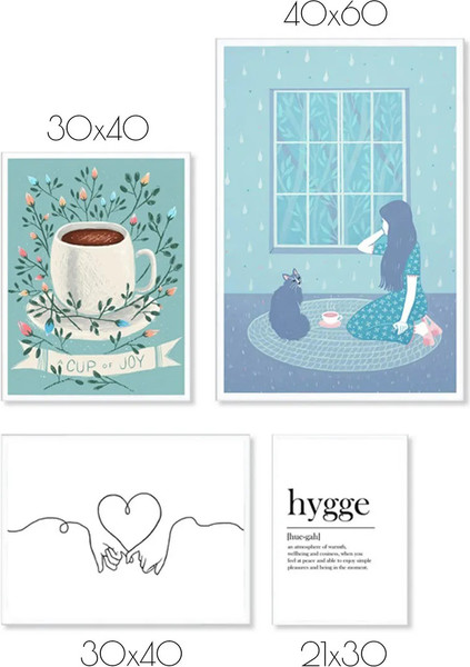 Изображение товара Постеры Citydecor Hygge 4 (4шт)