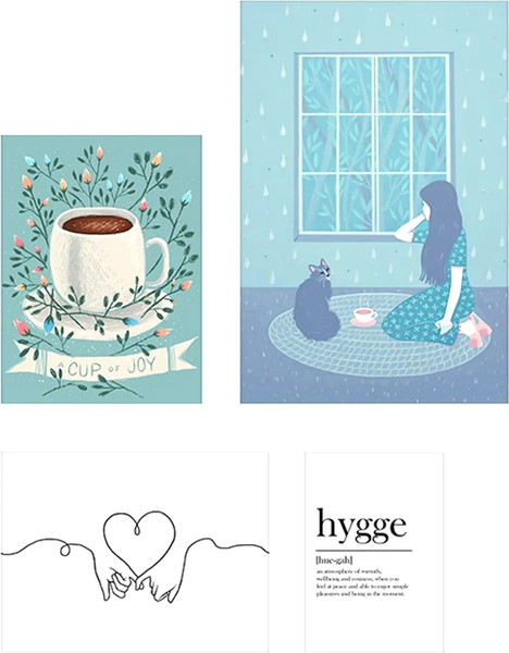 Изображение товара Постеры Citydecor Hygge 4 (4шт)
