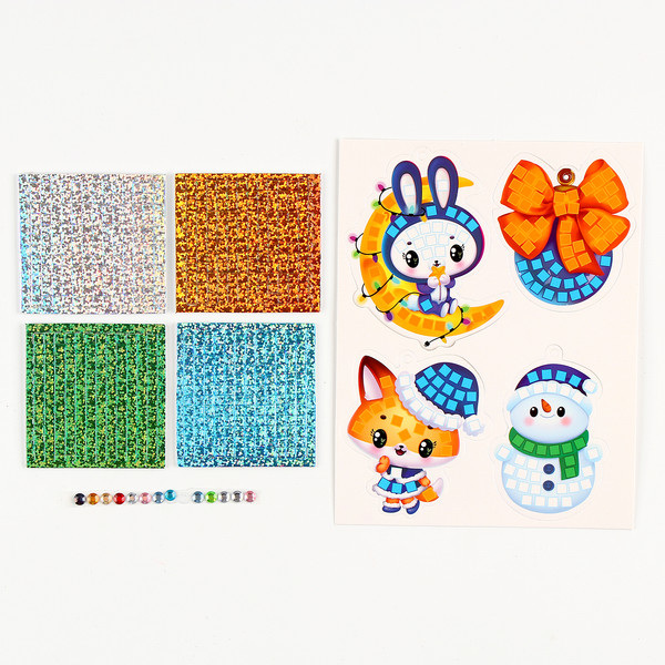 Изображение товара Набор для творчества Школа талантов Аппликация стикерами Новогодняя сказка / 10515702