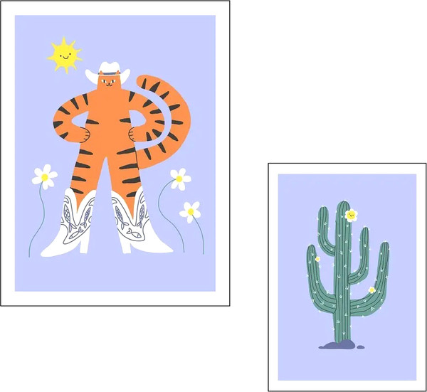 Изображение товара Постеры Citydecor Кот в сапогах 2 (2шт)