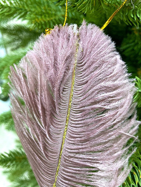 Изображение товара Елочная игрушка Shishi Перо / 48073 (15см, розовый)