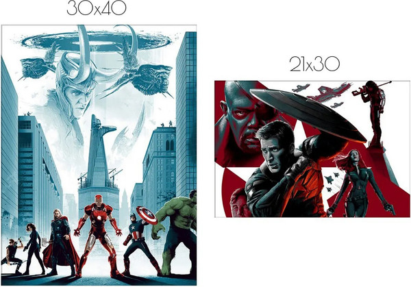 Изображение товара Постеры Citydecor Мстители 1 (2шт)