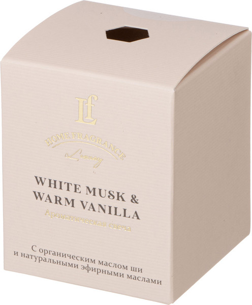Изображение товара Свеча Lefard Ароматизированная в стакане White Musk & Warm Vanilla 625-115