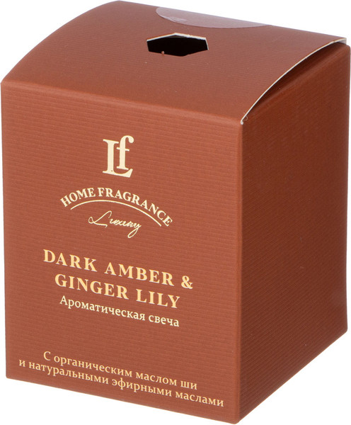 Изображение товара Свеча Lefard Ароматизированная в стакане Dark Amber & Ginger Lily 625-116