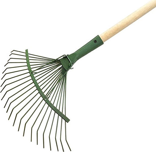 Изображение товара Грабли ЧистоОпт Веерные проволочные 22 зуба (с черенком)