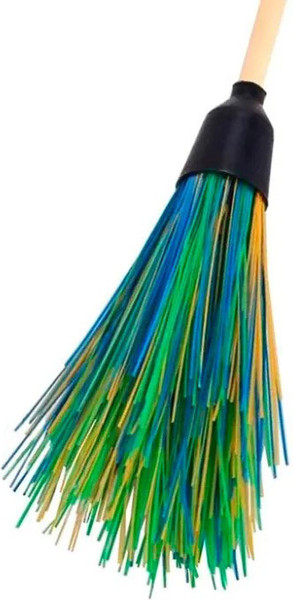 Изображение товара Метла универсальная ЧистоОпт Круглая 4 кольца (с черенком)