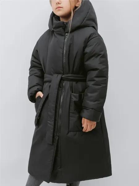 Изображение товара Пальто детское Amarobaby Snuggly / AB-OD24-SNUGGLY29/09-140 (черный, 140-146)