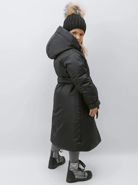 Изображение товара Пальто детское Amarobaby Snuggly / AB-OD24-SNUGGLY29/09-146 (черный, р.146-152)