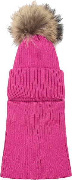 Изображение товара Шапочка для малышей Amarobaby Pure Love Pompon / AB-OD24-PLPO16/25-52 (фуксия, р.52-54)