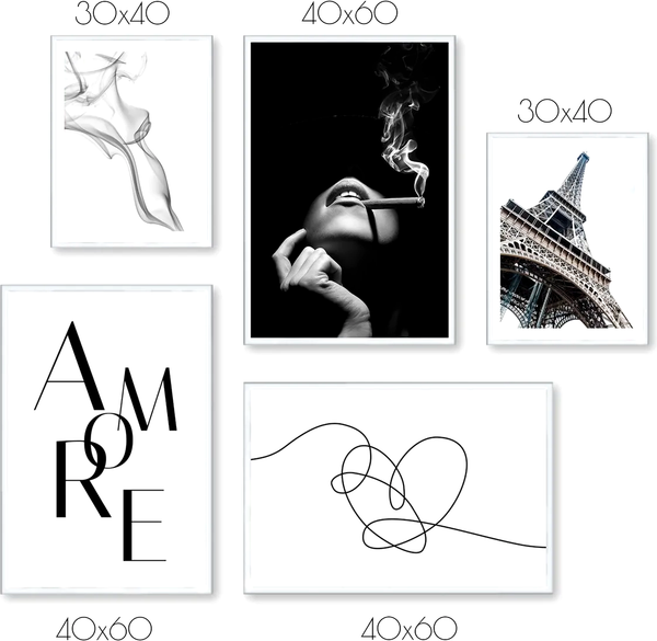 Изображение товара Постеры Citydecor Romantic 1 (5шт)