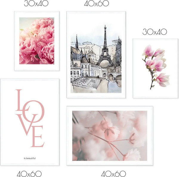 Изображение товара Постеры Citydecor Romantic 2 (5шт)