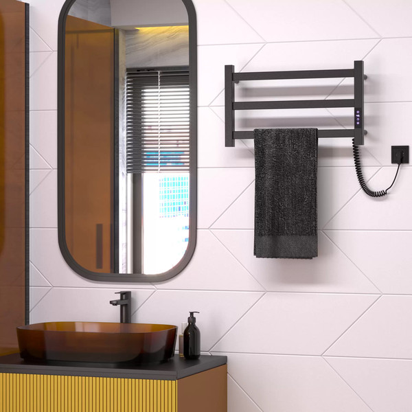 Изображение товара Полотенцесушитель электрический Gloss & Reiter Pro-line E2.L.50x30.P3 (П) (timer, муар черный)