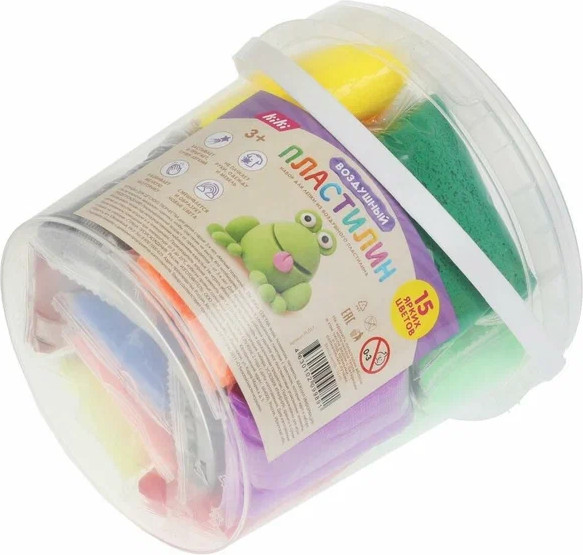 Изображение товара Пластилин легкий Kiki PL017 (15цв)