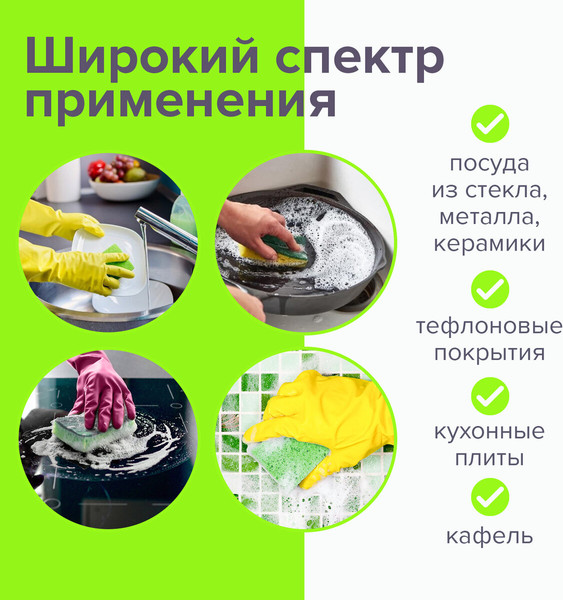 Изображение товара Набор губок хозяйственных Laima 605487 (2шт)